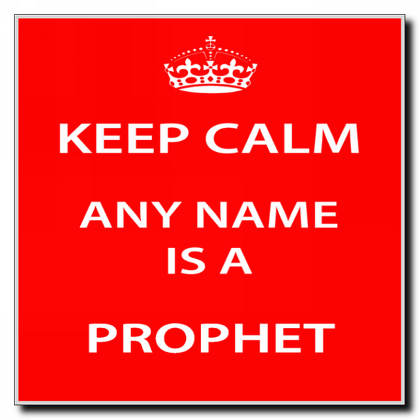 Prophet Personalised Keep Calm Coaster
