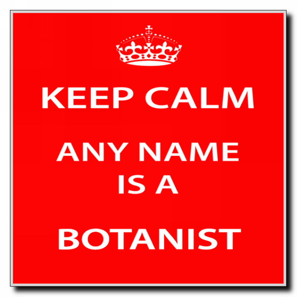 Botanist Personalised Keep Calm Coaster