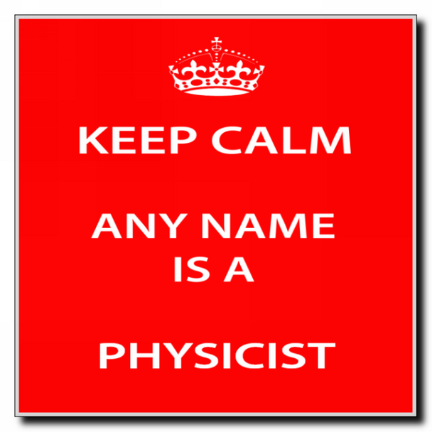 Physicist Personalised Keep Calm Coaster