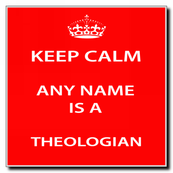 Theologian Personalised Keep Calm Coaster