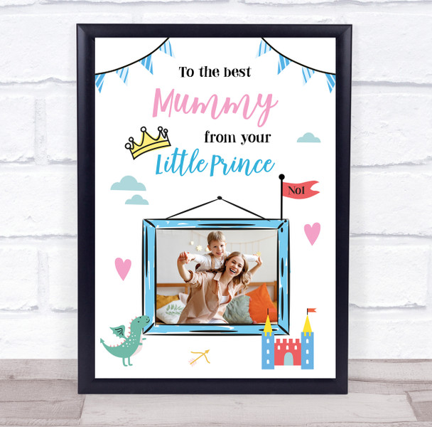 Mummy From Your Little Prince Photo Personalised Gift Art Print