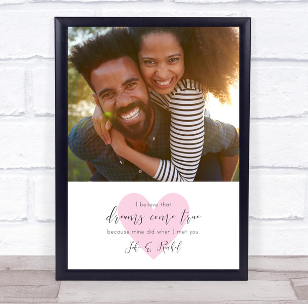 Dreams Come True Boyfriend Girlfriend Husband Wife Couple Photo Gift Print