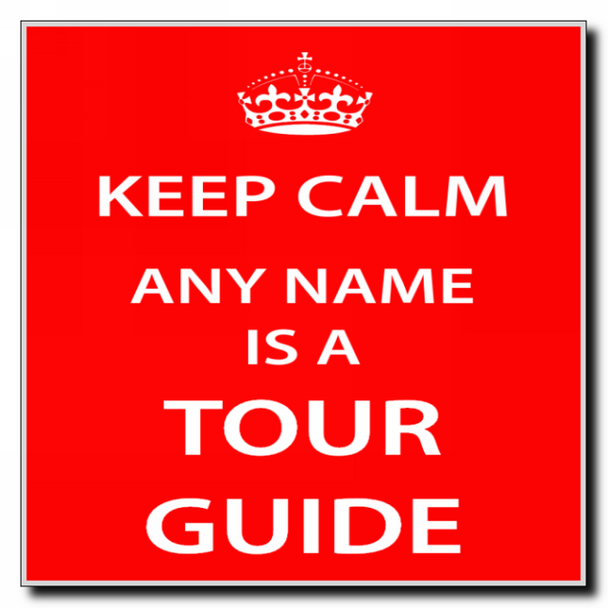 Tour Guide Personalised Keep Calm Coaster