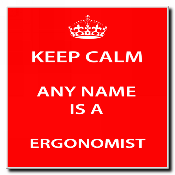 Ergonomist Personalised Keep Calm Coaster