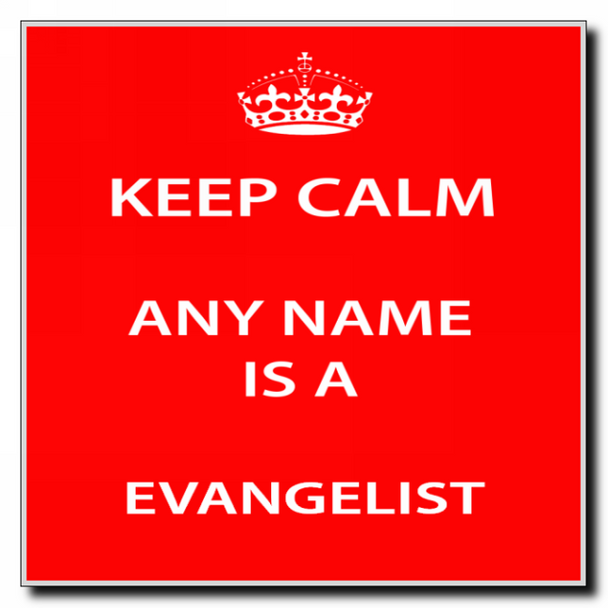 Evangelist Personalised Keep Calm Coaster