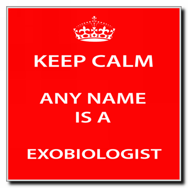 Exobiologist Personalised Keep Calm Coaster