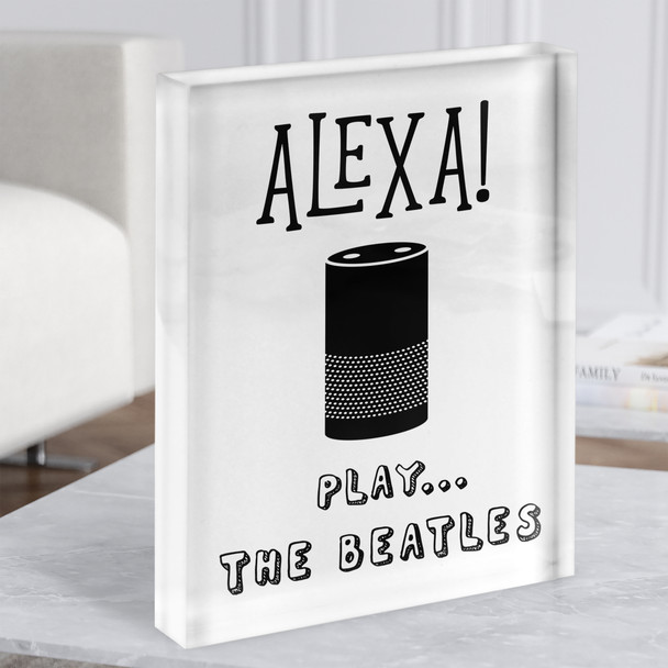 Alexa Play Or Artist Any Song Lyric Acrylic Block