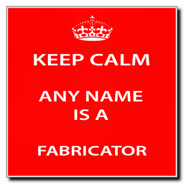 Fabricator Personalised Keep Calm Coaster