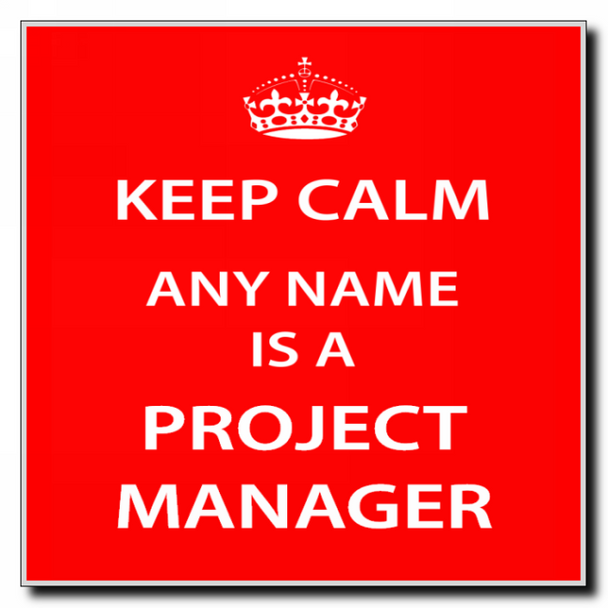 Project Manager Personalised Keep Calm Coaster