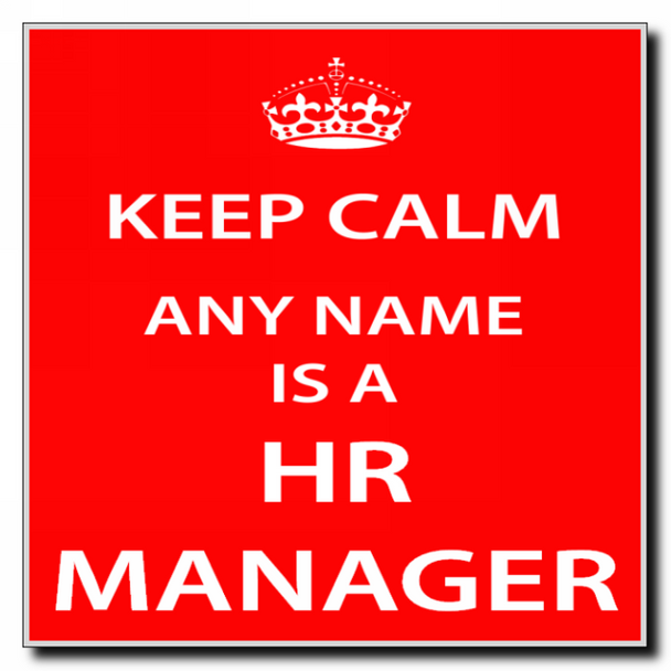 Hr Manager Personalised Keep Calm Coaster