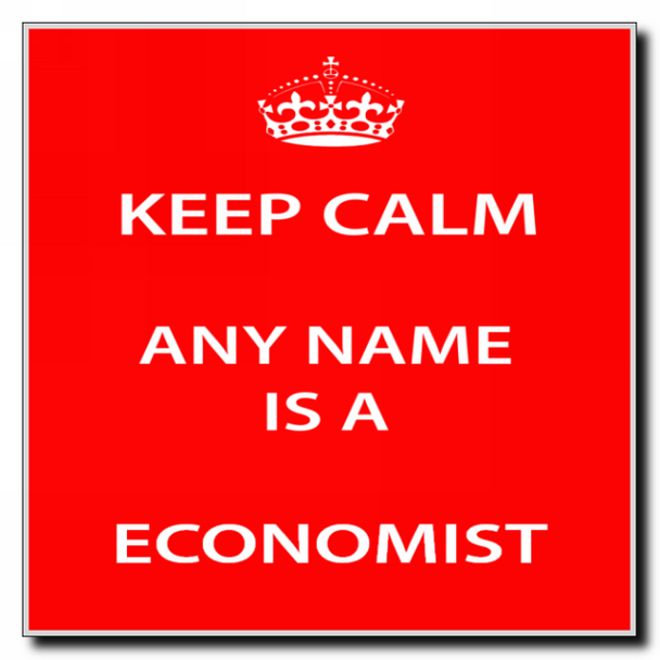 Economist Personalised Keep Calm Coaster