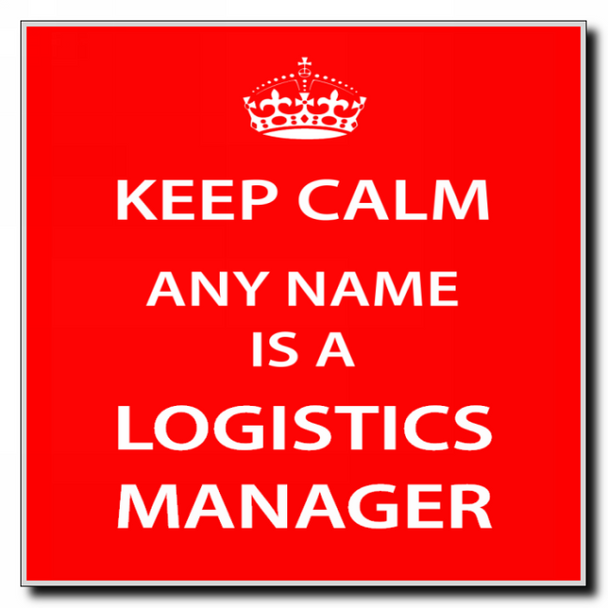 Logistics Manager Personalised Keep Calm Coaster