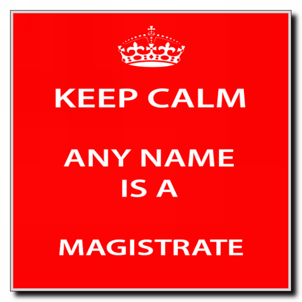 Magistrate Personalised Keep Calm Coaster