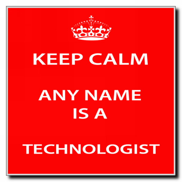 Technologist Personalised Keep Calm Coaster