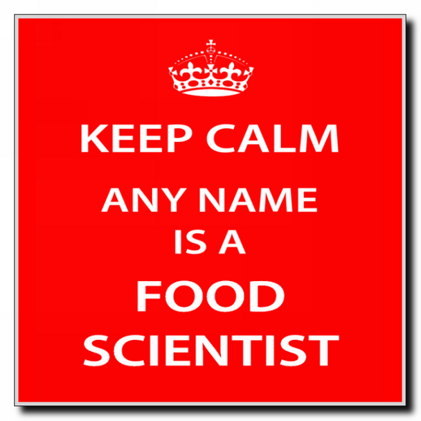 Food Scientist Personalised Keep Calm Coaster