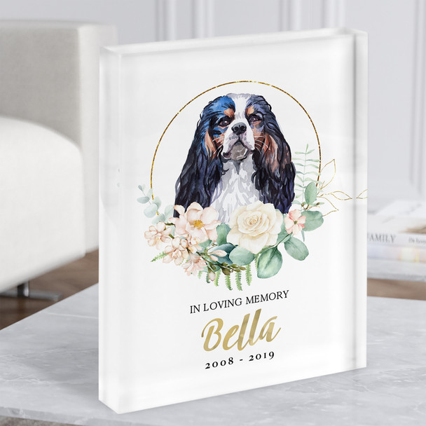 Dog Memorial In Loving Memory Style 5 Personalised Gift Acrylic Block