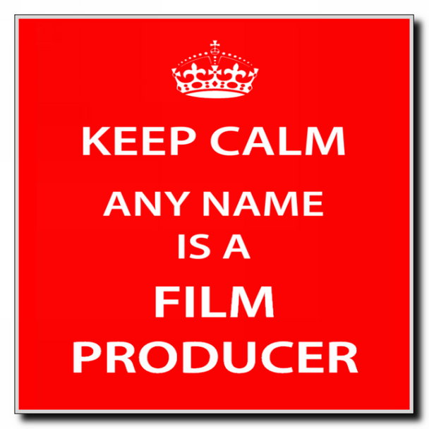 Film Producer Personalised Keep Calm Coaster