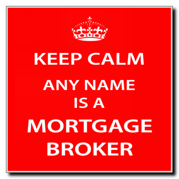 Mortgage Broker Personalised Keep Calm Coaster