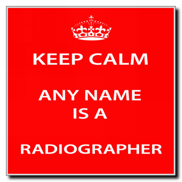 Radiographer Personalised Keep Calm Coaster