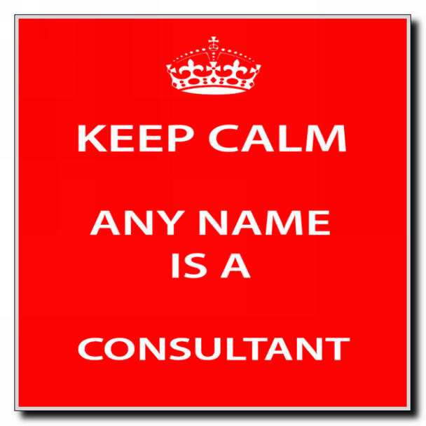 Consultant Personalised Keep Calm Coaster