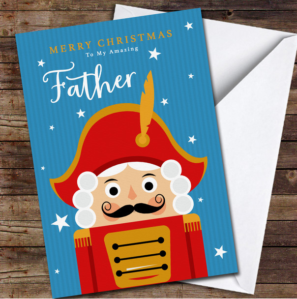 Father Nutcracker Any Text Personalised Christmas Card