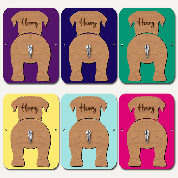 Dogue de Bordeaux Dog Lead Holder Leash Hanger Hook Any Colour Personalised Gift