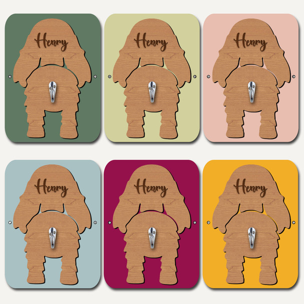 Cocker Spaniel Dog Lead Holder Leash Hanger Hook Any Colour Personalised Gift