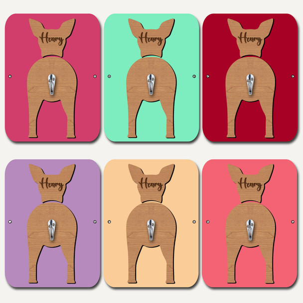 Pharaoh Hounds Dog Lead Holder Leash Hanger Hook Any Colour Personalised Gift
