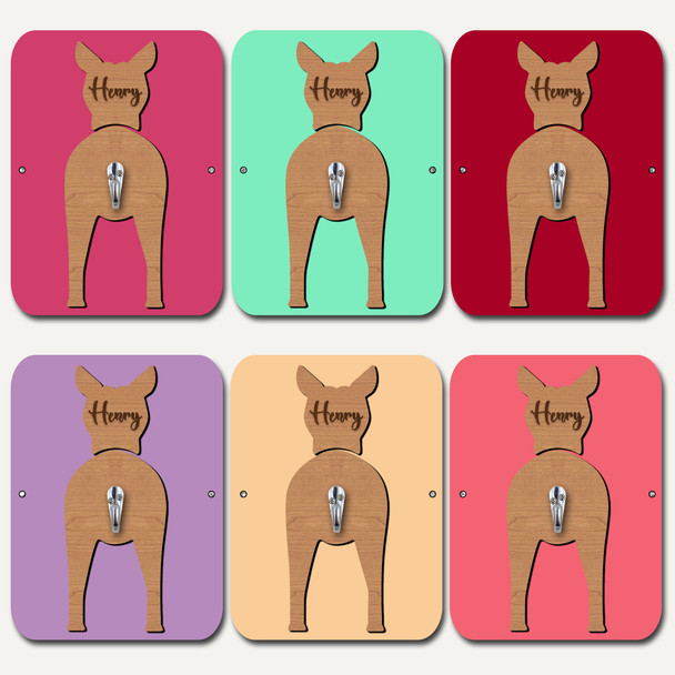 Xoloitzcuintli Dog Lead Holder Leash Hanger Hook Any Colour Personalised Gift