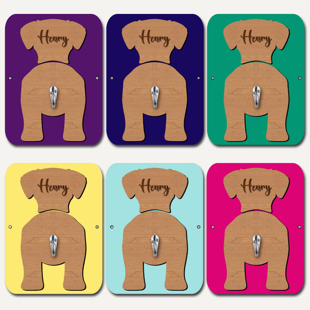 Welsh Terrier Dog Lead Holder Leash Hanger Hook Any Colour Personalised Gift