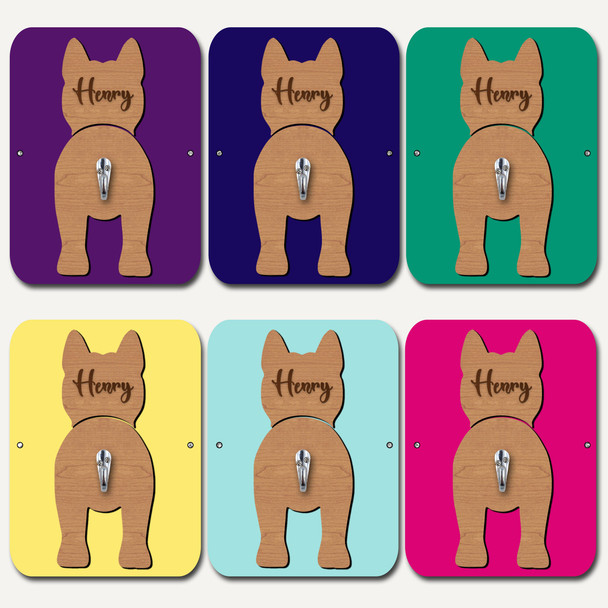 Korean Jindo Dog Lead Holder Leash Hanger Hook Any Colour Personalised Gift