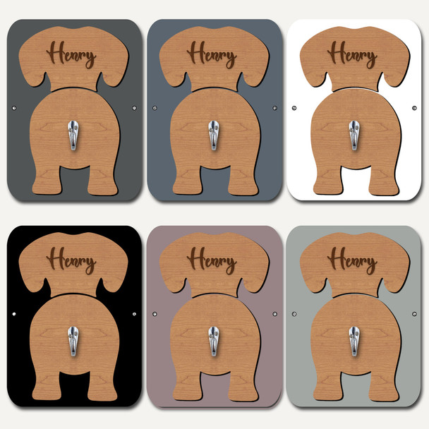 Doxiepoo Dog Lead Holder Leash Hanger Hook Any Colour Personalised Gift