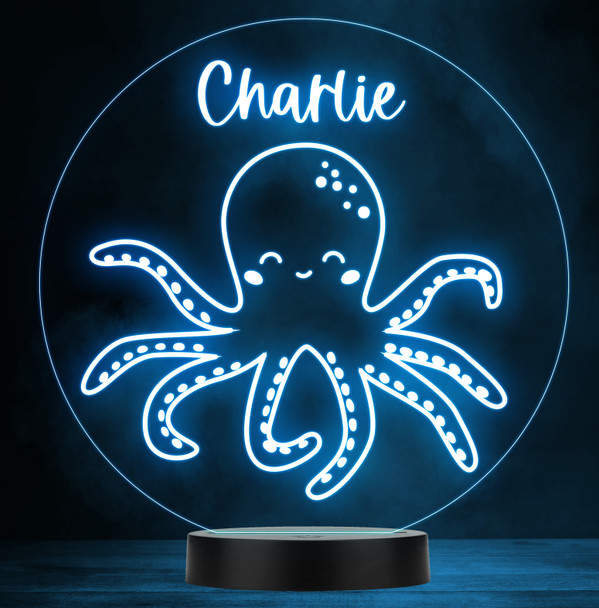 Octopus Sea Life Personalised Gift Colour Changing LED Lamp Night Light