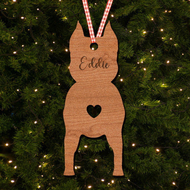 American Staffordshire Terrier Dog Bauble Ornament Christmas Tree Decoration American Staffordshire Terrier Dog Bauble Ornament Christmas Tree Decoration
