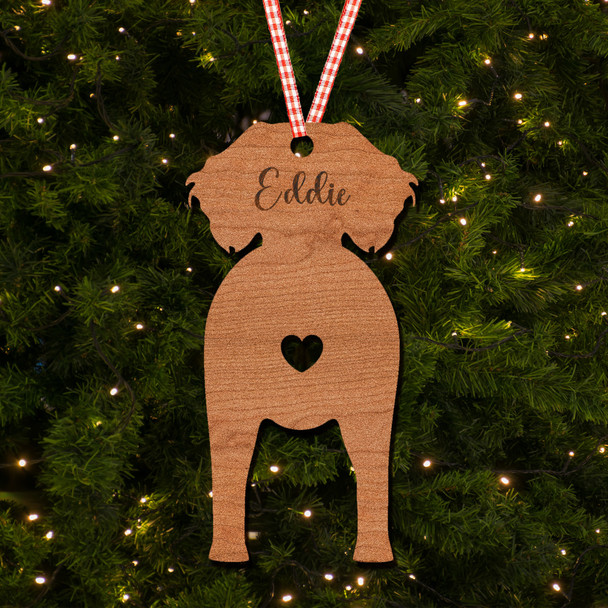 Deutsche Wachtel Hund Dog Bauble Ornament Personalised Christmas Tree Decoration