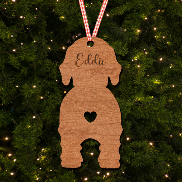 Gordon Setter Dog Bauble Dog Bum Ornament Personalised Christmas Tree Decoration