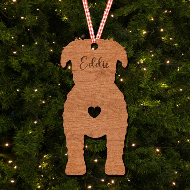 Bouvier des Flandres Dog Bauble Ornament Personalised Christmas Tree Decoration