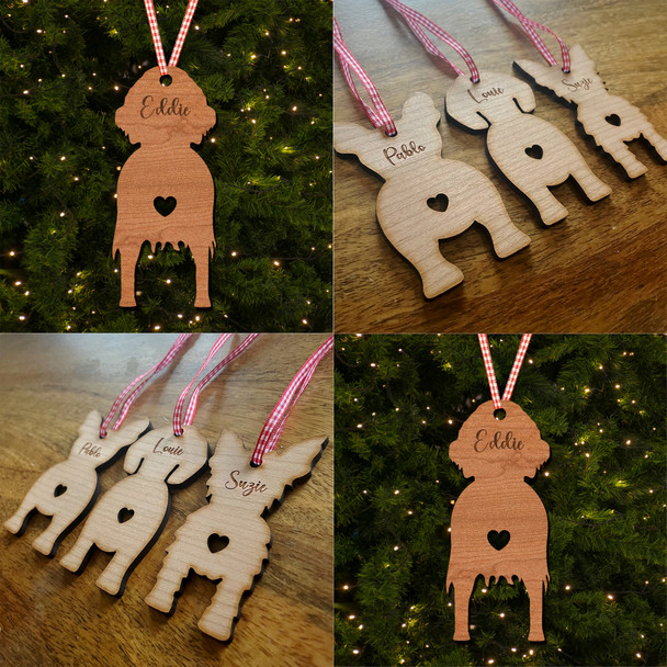 Irish Setter Dog Bauble Dog Bum Ornament Personalised Christmas Tree Decoration