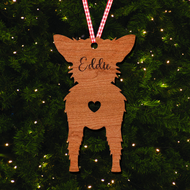 Affenhuahua Dog Bauble Dog Bum Ornament Personalised Christmas Tree Decoration Affenhuahua Dog Bauble Dog Bum Ornament Personalised Christmas Tree Decoration