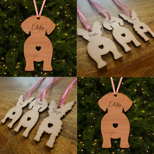 American Foxhounds Dog Bauble Ornament Personalised Christmas Tree Decoration
