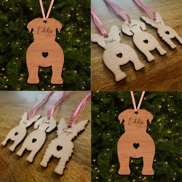 Dogues de Bordeaux Dog Bauble Ornament Personalised Christmas Tree Decoration