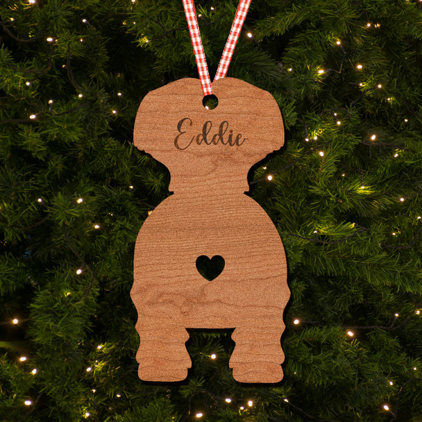 Pyrenean Shepherds Dog Bauble Ornament Personalised Christmas Tree Decoration