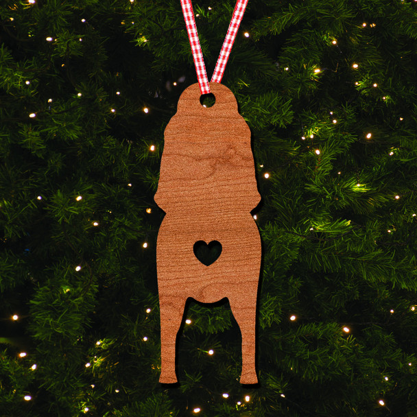 Bloodhound Dog Bauble Dog Bum Ornament Personalised Christmas Tree Decoration