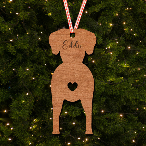 Great Dane Dog Bauble Dog Bum Ornament Personalised Christmas Tree Decoration