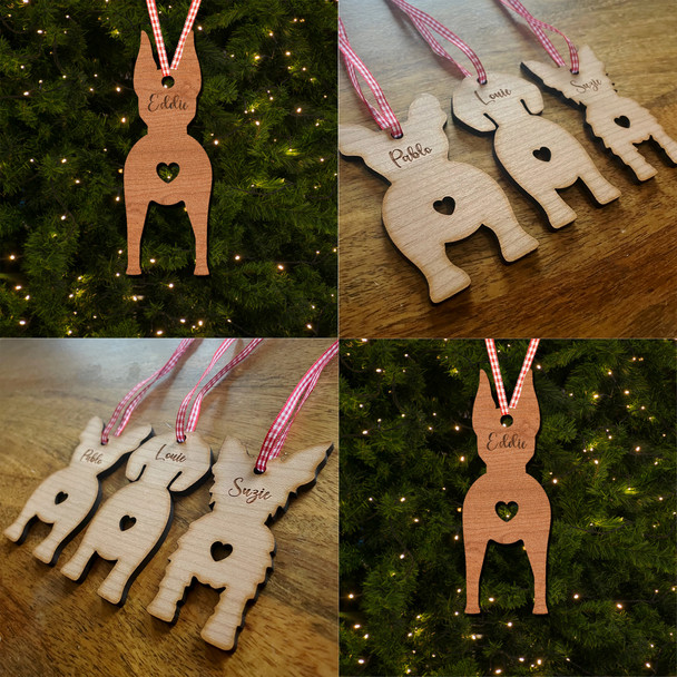 Doberman Pinscher Dog Bauble Ornament Personalised Christmas Tree Decoration