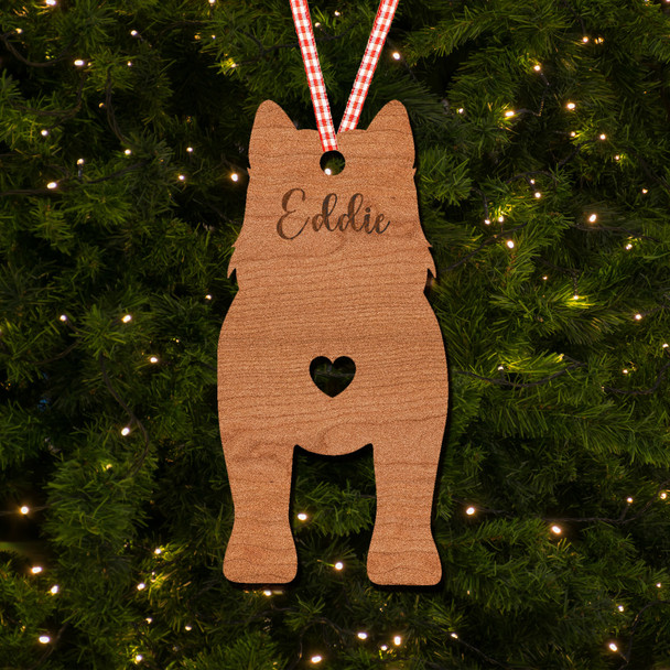 Alaskan Malamute Dog Bauble Ornament Personalised Christmas Tree Decoration