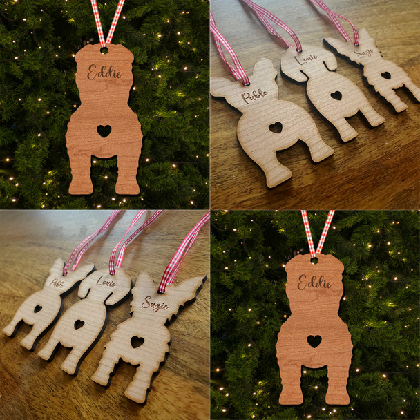 Chinese Shar-Pei Dog Bauble Ornament Personalised Christmas Tree Decoration