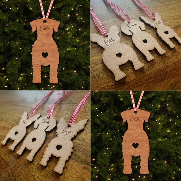 Giant Schnauzer Dog Bauble Ornament Personalised Christmas Tree Decoration