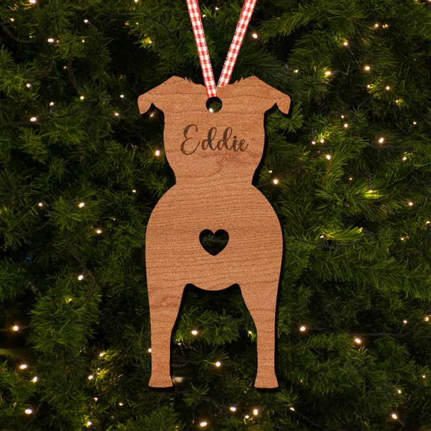 Chug Dog Bauble Dog Bum Ornament Personalised Christmas Tree Decoration