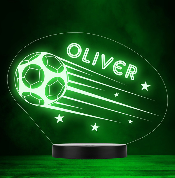 Football Kick Sport Hobby Soccer Personalised Colour Change Lamp Night Light